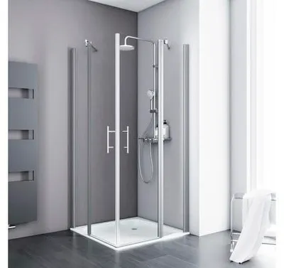 Zdjęcie produktu dla SCHULTE Kabina prysznicowa narożna z drzwiami rozsuwanymi, model Alexa Style 2.0 ExpressPlus, wymiary 90 x 90 x 192 cm, profil aluminiowy, szkło przezroczyste, łatwe w czyszczeniu