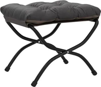 Image de Repose-pieds - Pour le bureau - Peut également servir de coussin pour les pieds - Gris foncé
