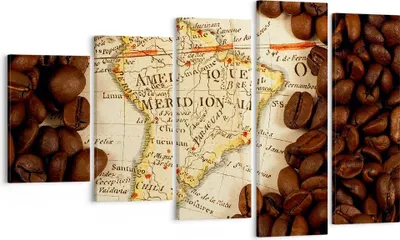 Produktbild von Bild auf Leinwand - Leinwandbild - Südamerika Samen Kaffee - 100x60cm - Wand Bild - Wanddeko - Leinwanddruck - Bilder - Kunstdruck - Wanddekoration - Leinwand bilder - Wandkunst - EG100x60-2198