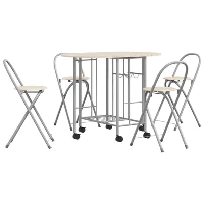 Immagine prodotto di Tavolo da pranzo pieghevole a cinque pezzi in MDF