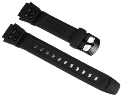 Produktbild von Casio Ersatzband Uhrenarmband Resin 18mm schwarz AQ-S800W