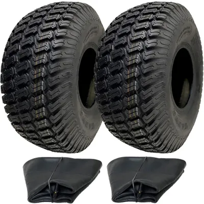 Immagine prodotto di 15x6.00-6 Pneumatici e tubi per tosaerba 4ply Wanda P332 TR13 (set di 2)