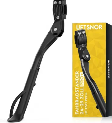 Produktbild von UETSNOR Fahrradständer 24-29 Zoll, Höhenverstellbar, Rutschfester Seitenständer, Stabil bis 45 kg, für Mountainbike, Citybikes