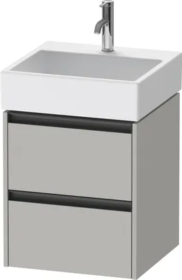 Produktbild von Duravit Ketho.2 Wastafelonderkast 48,4x46x54,9 cm Mat Betongrijs
