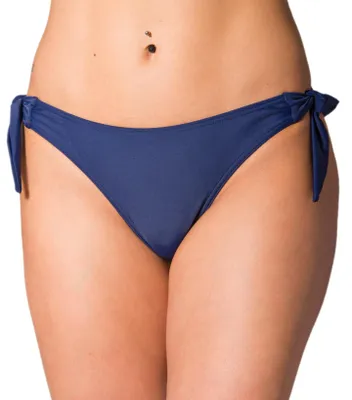 Produktbild von Aquarti Damen Tanga Bikinihose Seitlich Gebunden Brazilian, Farbe: Dunkelblau, Größe: 42