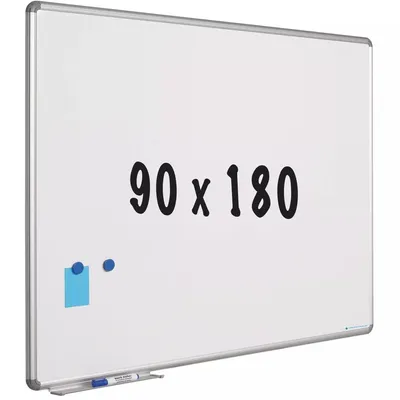 Zdjęcie produktu dla Tablica Nichole - Stal emaliowana - Biały - Magnetyczna - 90x180cm