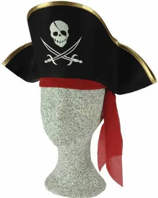 Produktbild von Gerkimex Piratenhut bestickt 43x23x15cm