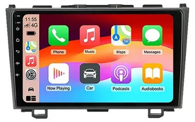 Immagine prodotto di CarPlay, comandi al volante, sistema di navigazione, compatibile con Honda CRV CR-V dal 2007 al 2011, T4C