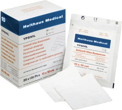 Produktbild von Holthaus Medical Vlies-Kompressen 10 cm x 10 weiß