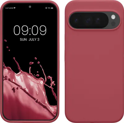 Produktbild von kwmobile Handyhülle für Google Pixel 10 Pro XL Hülle - Case Silikon - Kabelloses Laden - Schutzhülle Cover in Dark Rose