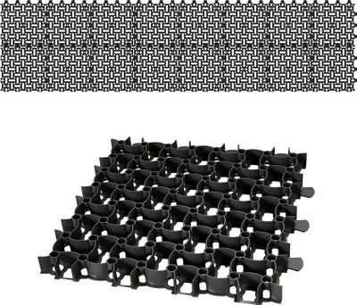 Produktbild von BigDean16x Rasengitter Paddockplatte SCHWARZ 50x50 cm Reitplatzmatten Rasenmatten Rasenwaben Kiesgitter Parkplatzrasen 4 m²