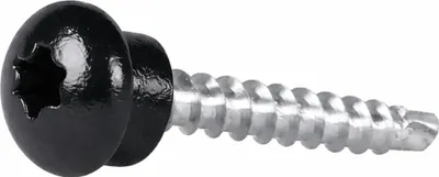 Obrázok produktu pre ESSVE vŕtacie skrutky EPDM TX25 drevo RAL 9011 grafitovo čierne 4,8 × 35 mm 250 ks.