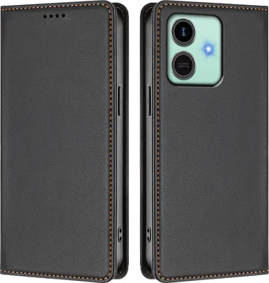 Immagine prodotto di Custodia in pelle per Honor Play10, flip case magnetico in Finto cuoio con supporto Nero