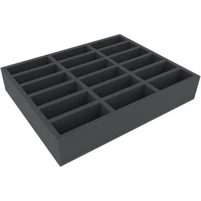 Produktbild von 60 mm Schaumstoffeinlage mit 18 Fächern für Miniaturen