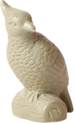 Image de Décoration - Cacatoès sur tige - Vert - 12cm - Ornement en polystone - Figurine