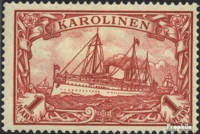 Produktbild von Briefmarken Karolinen (Dt.Kolonie) 1901 Mi 16  mit Falz Schiff Kaiseryacht Hohenzollern