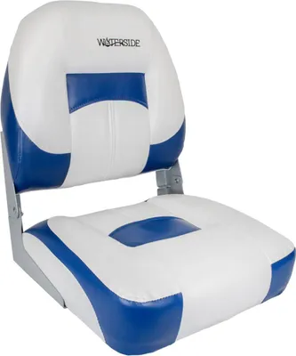 Produktbild von Waterside Captain Premium Bootssitz Highback, blau/weiß