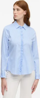 Produktbild von ETERNA Bluse Satingewebe Langarm blau 6281-12-DF52 34