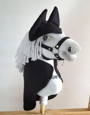 Produktbild von Hobby Horse A4 Set: Decke + Fliegenmuffs - Schwarz
