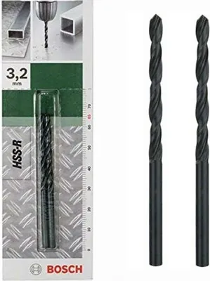 Produktbild von Bosch 2 609 255 005, Bohrer, 3,2 mm, 65 mm, Metall, Kunststoff, Edelstahl, 3,6 cm, 3,2 mm