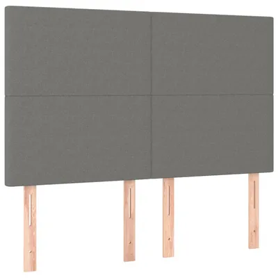Immagine prodotto di Testiera Grigio Scuro 144x5x118/128 cm Tessuto