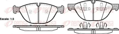 Produktbild von REMSA Bremsbeläge Satz Vorne Bremsklötze für BMW X5 (E70) 1298.00