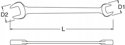 Produktbild von SATA Doppelseitiger Flachschlüssel 11x13 MM ST41204SC