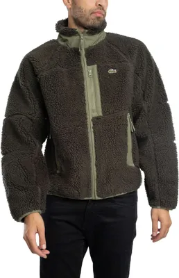 Produktbild von Lacoste Fleecejacke mit Farbblockdesign, Grün XL
