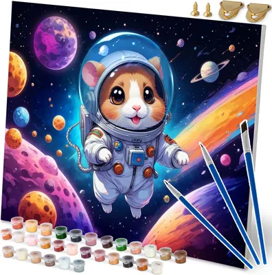 Produktbild von Malen nach Zahlen Bild 40x50 cm Massido Astronauta