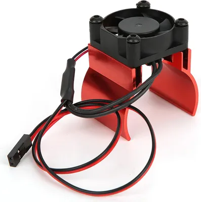 Obrázek produktu pro Ventilátor chlazení chladiče motoru 1/10 Příslušenství pro RC modely aut Traxxas TRX-4Red