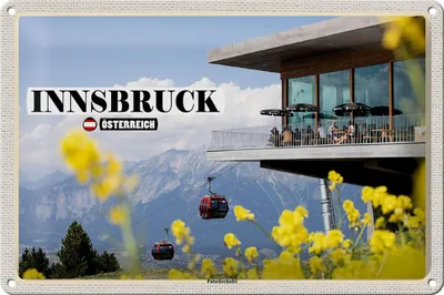Produktbild von Blechschild Reise Innsbruck Österreich Patscherkofel 30x20cm