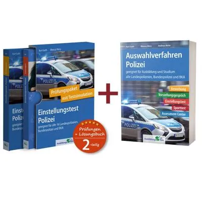 Produktbild von Einstellungstest + Auswahlverfahren Polizei: Paket