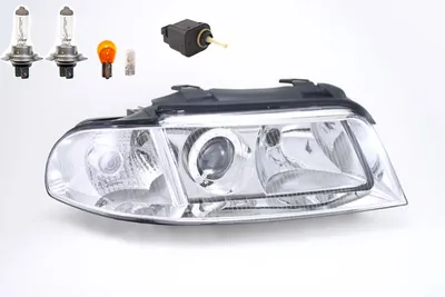 Produktbild von Scheinwerfer passend für Audi A4 8D 02/99- 11/00 Rechts Leuchtmitt. + Stellmotor 6K5941295 8D0941030AK Johns