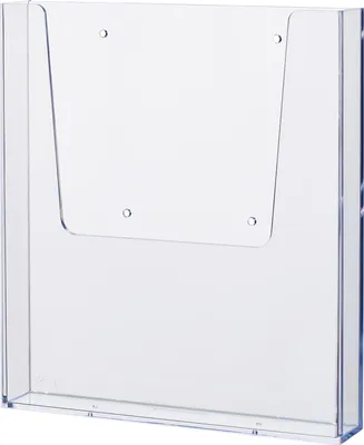 Produktbild von helit Wand-Prospekthalter, DIN A4, transparent