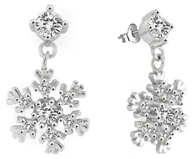 Produktbild von Charmante Silber Ohrringe Flakes AGUP2752