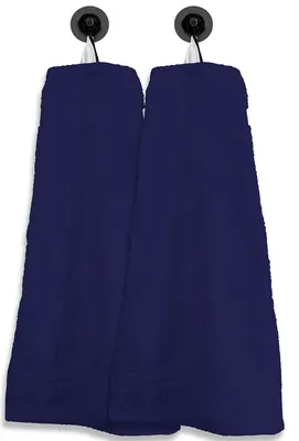 Produktbild von 2 Gästetücher Gästehandtücher navy marine blau 30x50cm Set Baumwolle Frottee