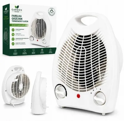 Immagine prodotto di Termoventilatore Elettrico 2000 W 1000 W Termostato Regolabile Protezione Surriscaldamento Silenzioso Portatile