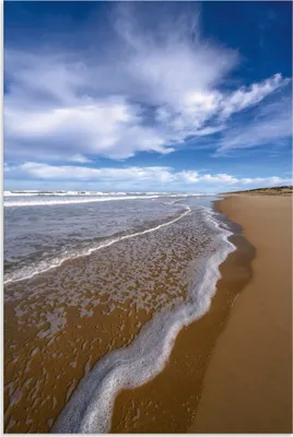Produktbild von ARTland Wandbild Alu für Innen & Outdoor Sandstrand Atlantikküste Frankreich Größe: 20x30 cm