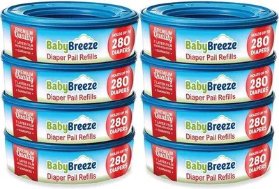 Produktbild von Famanu Nachfüllbeutel für Windeleimer - 2240 Stück (8-Pack)
