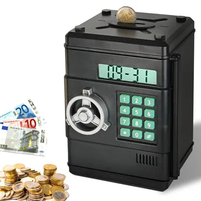 Produktbild von Elektronisches Sparschwein mit Münzzähler und LCD-Display