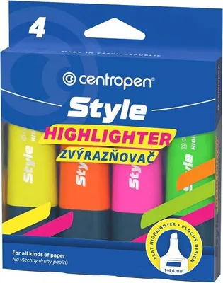 Obrázek produktu pro zvýrazňovač 6252/4 FLUO