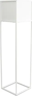 Produktbild von Blumenständer, Stehendes Blumenbeet, Modern, Metall, Loft, Weiß 90cm