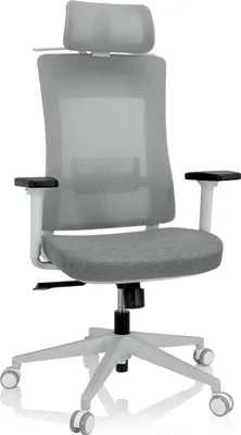 Obrázok produktu pre hjh OFFICE Profesionálna kancelárska stolička COMFIO WMH Ergonomická kancelárska stolička s podrúčkami (výškovo nastaviteľná) látka/síťovina sivá Otočná stolička do kancelárie, domácnosti