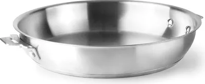 Zdjęcie produktu dla Patelnia ze stali nierdzewnej 28 cm - Lacor - 56728 - combi