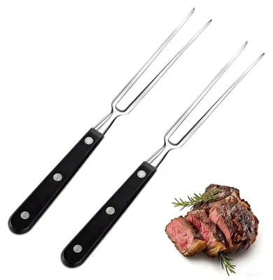 Immagine prodotto di Forchette da carne, 2 pezzi, 27,2 cm, acciaio inossidabile