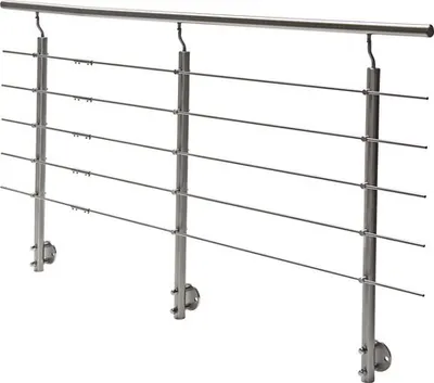 Produktbild von Pertura Geländer-Komplettset Hestia Edelstahl mit Rundstäben für Seitenmontage B: 11 m