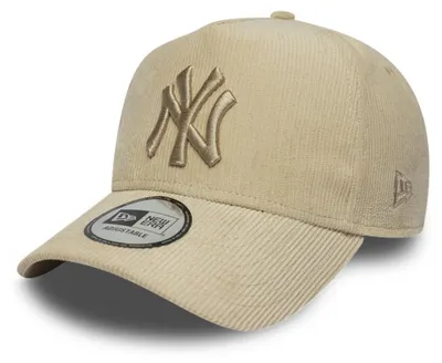 Produktbild von New Era MLB 9FORTY E-Frame Cord Cap New York Yankees light beige