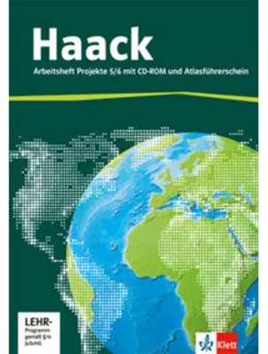 Produktbild von Der Haack Weltatlas für Sekundarstufe 1. Arbeitsheft Projekte 5/6 mit Atlasführerschein und Übungssoftware