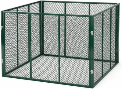 Produktbild von HomeLuxWorld Garten Komposter Metall 750L 100x100x75 cm Grün