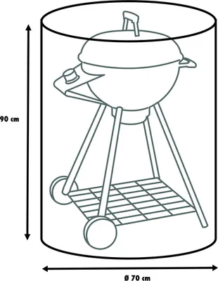 Produktbild von Primaster Schutzhülle für Kugelgrills Ø 70 x 90 cm